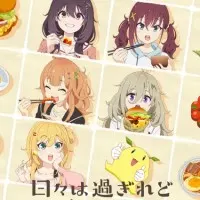 Постер аниме Дни проходят, а еда по-прежнему хороша