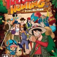 Постер аниме Ван-Пис на токийской телебашне: Сокровище острова Тонгари